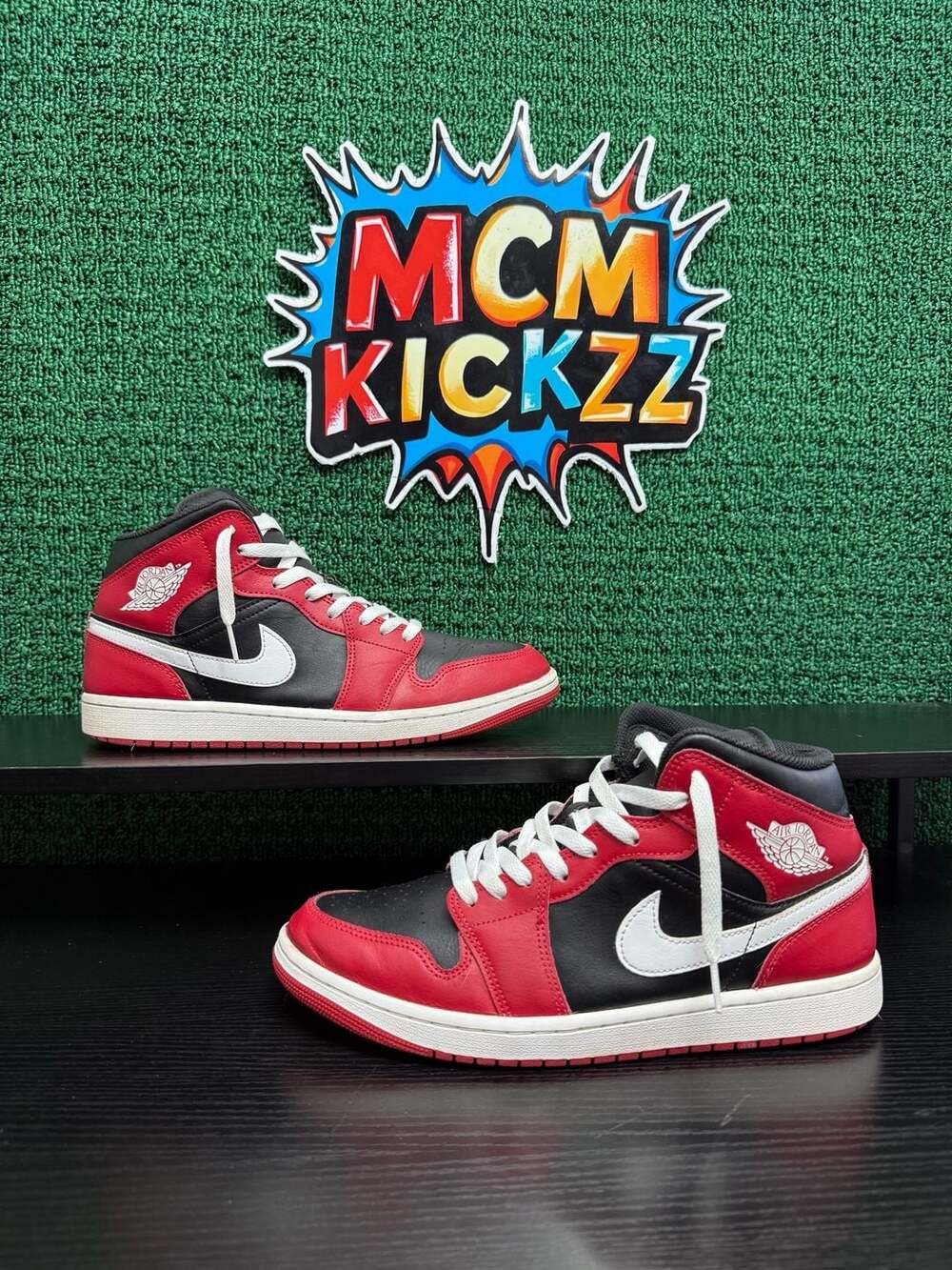 Air Jordan 1 Mid Gym Red/Black/White Men’s Size 10.5 Pre-Owned